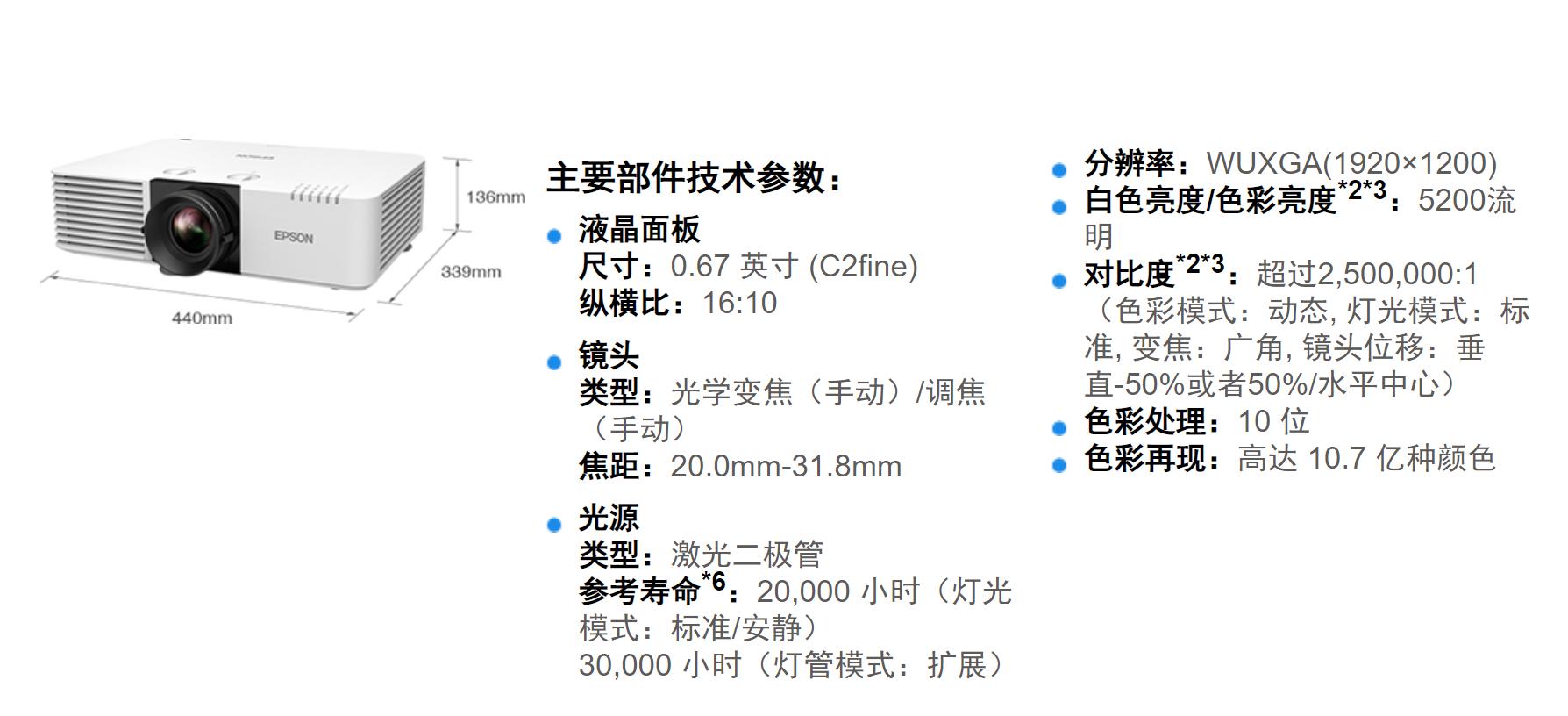爱普生高端激光投影机cb-l510u,爱普生epsoncb-x18