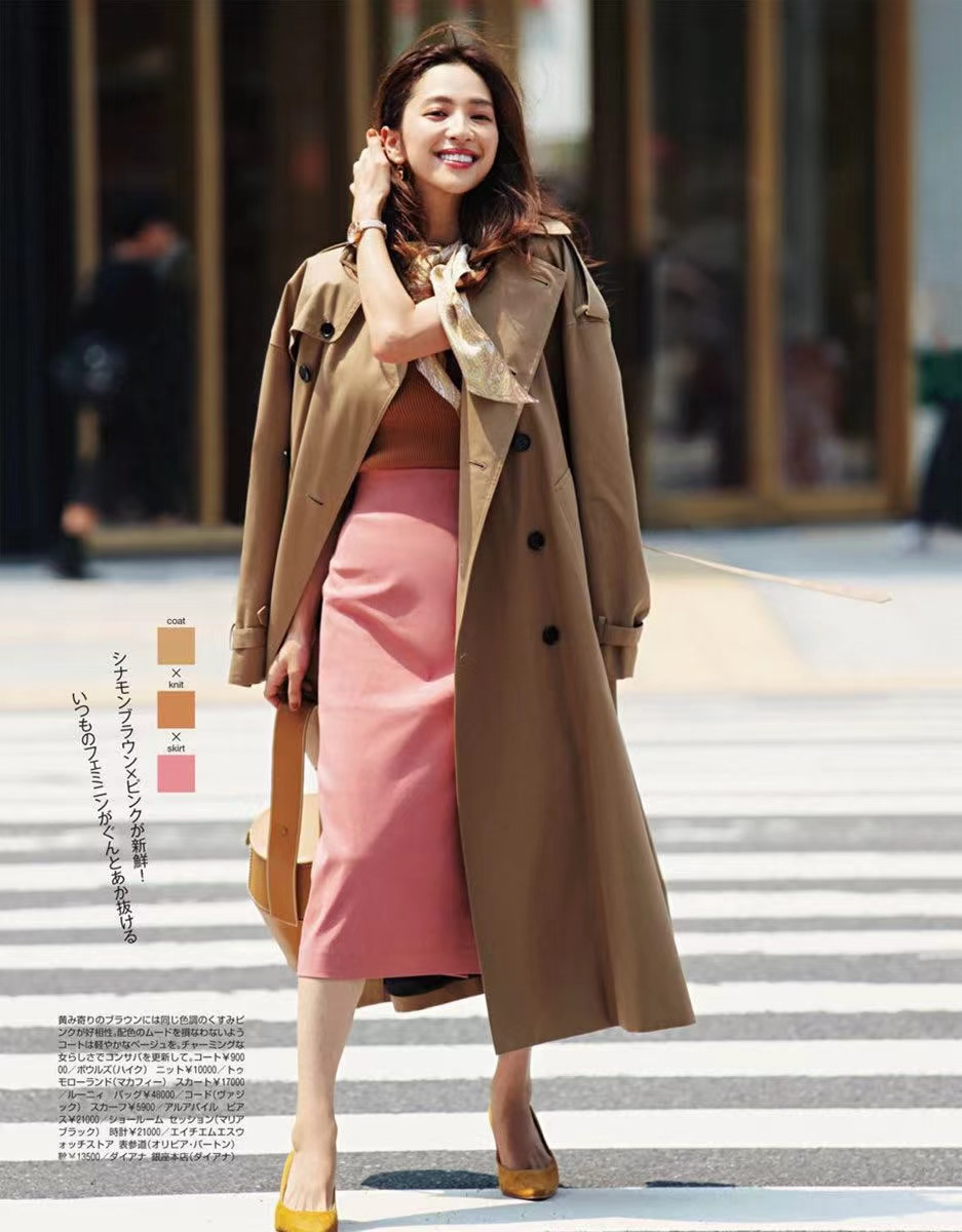 这些颜色穿在一起显白又高级,秋冬穿棕色系真的太显白了