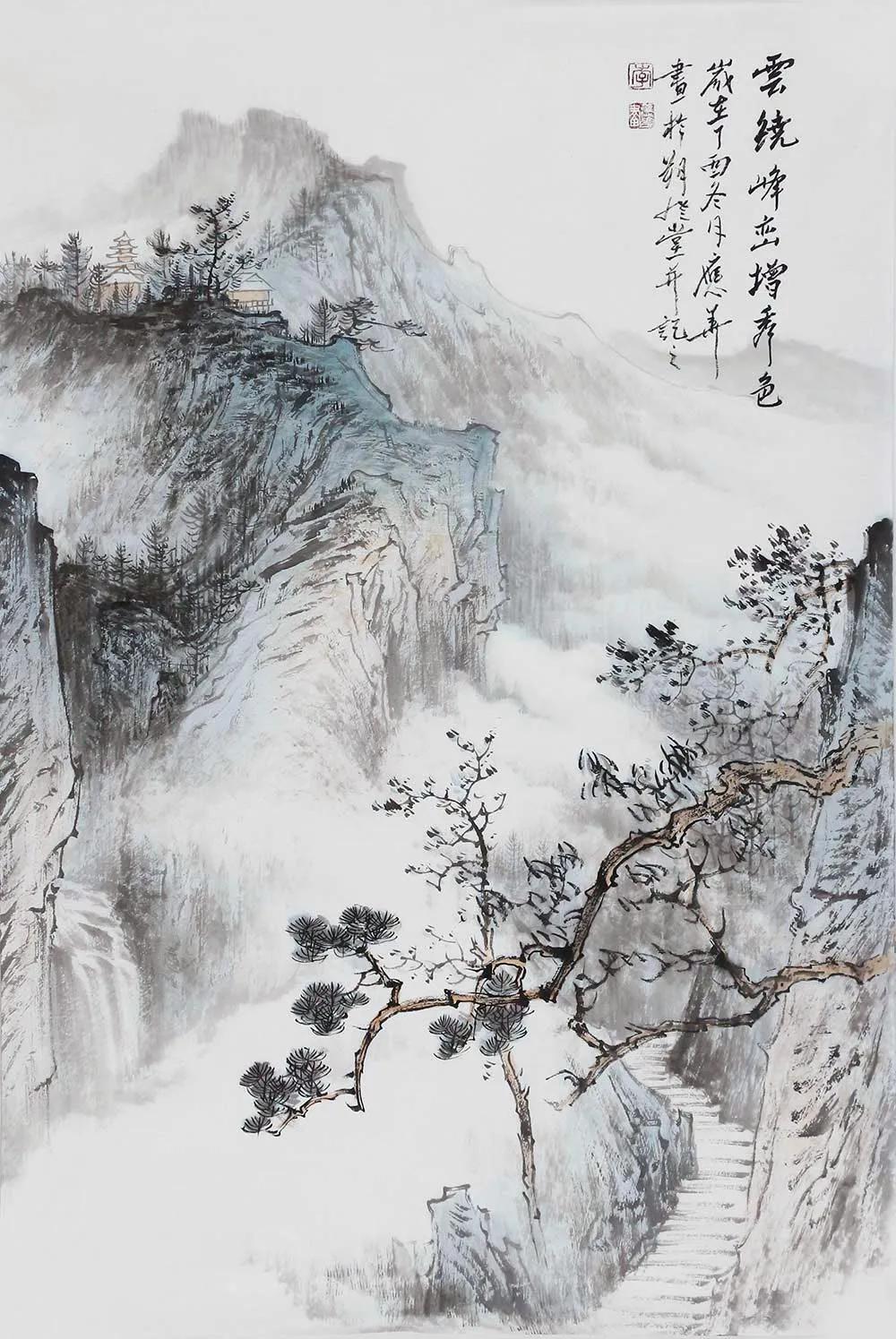 西子畔诗文社0214期，望风扫红妆。亭亭翠影著华章。情入画意舒狂