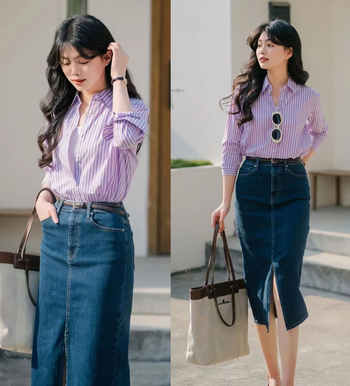 春季建议你多穿“裙子”！这3个半身裙的搭配公式，真显气质