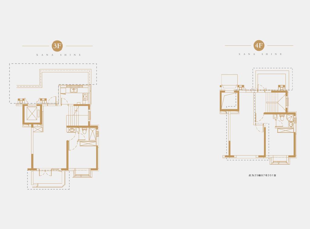 新场中粮首创禧瑞祥云叠墅108平,上海中粮首创禧瑞祥云租房户型图