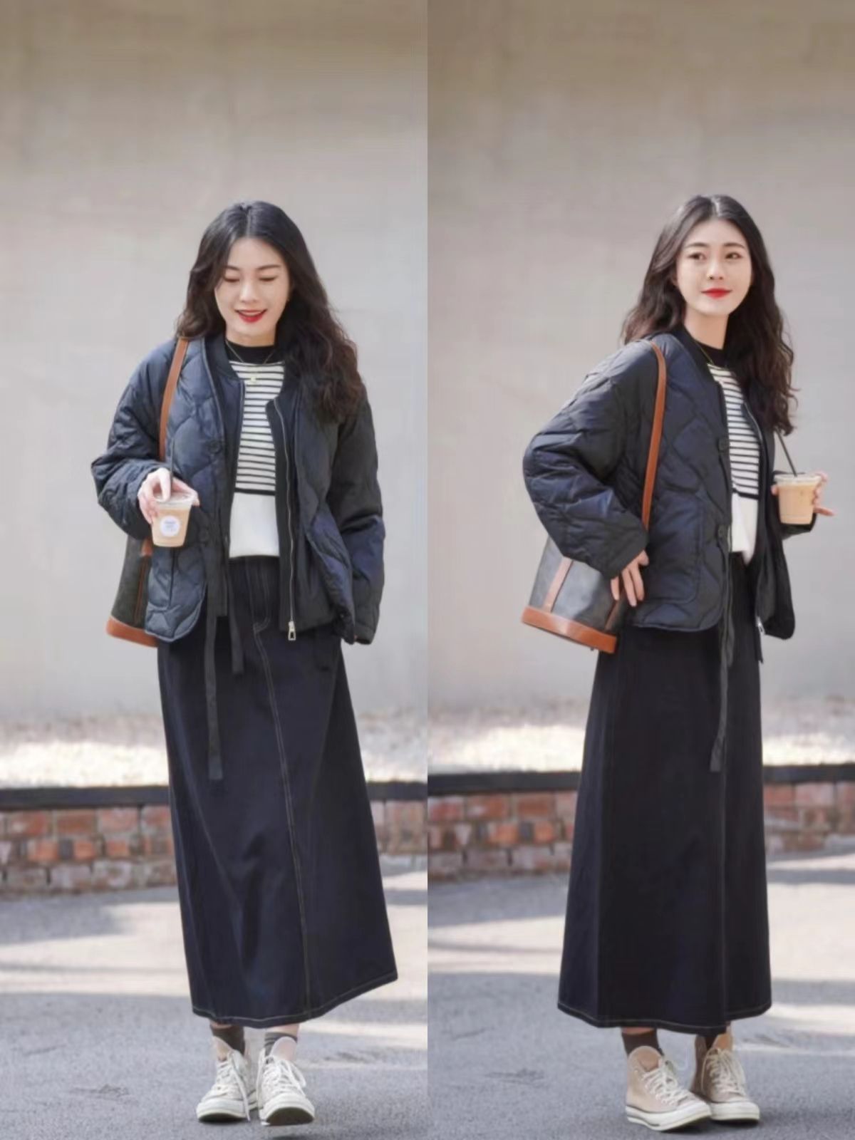 入冬了提醒你：不管穿羽绒服还是呢大衣，配“裙子”更洋气，快学