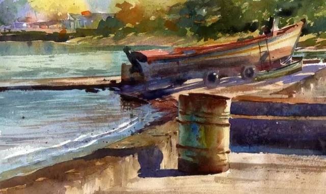 世界顶级水彩画家作品欣赏,世界水彩画大师三巨头的作品欣赏