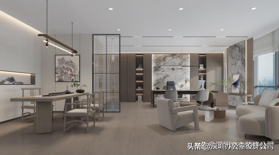 办公室装修设计效果图20平方,办公室装修设计创意图风格