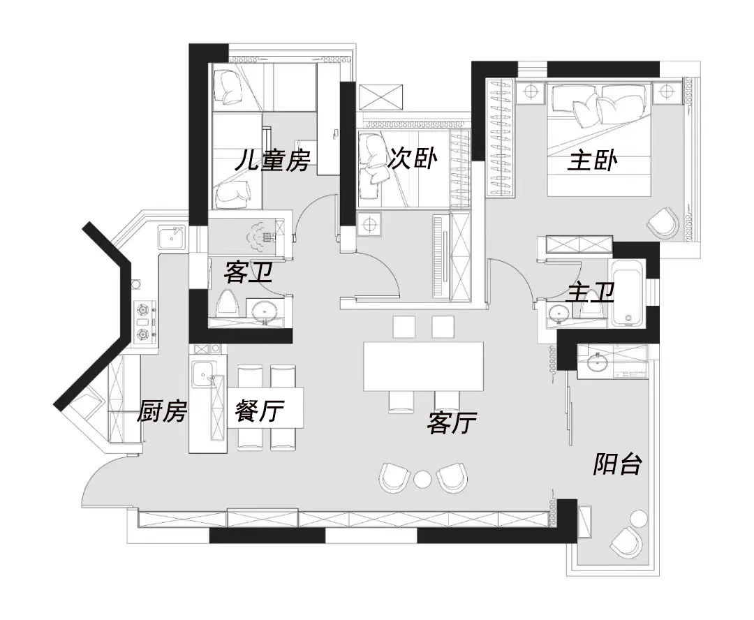 客厅简单画装修,为什么去客厅化设计越来越受欢迎
