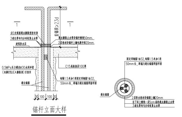 高压喷射扩大头抗浮锚杆技术交底,抗浮锚杆桩安全技术交底