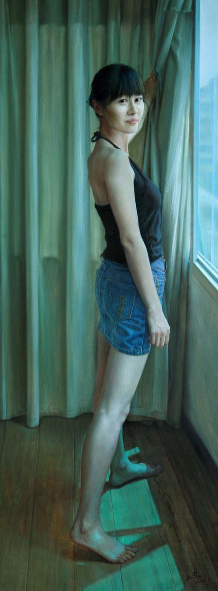 孔慧油画价格,孔慧人物油画作品