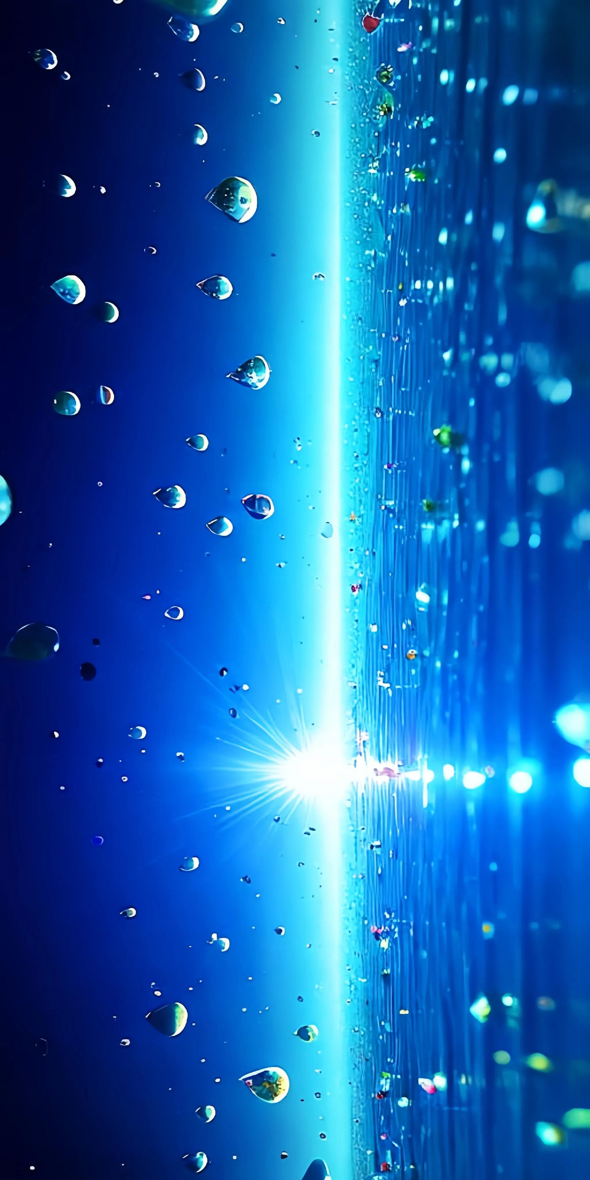 最清晰亮光风景竖版壁纸,水珠蓝色壁纸高清图片大全