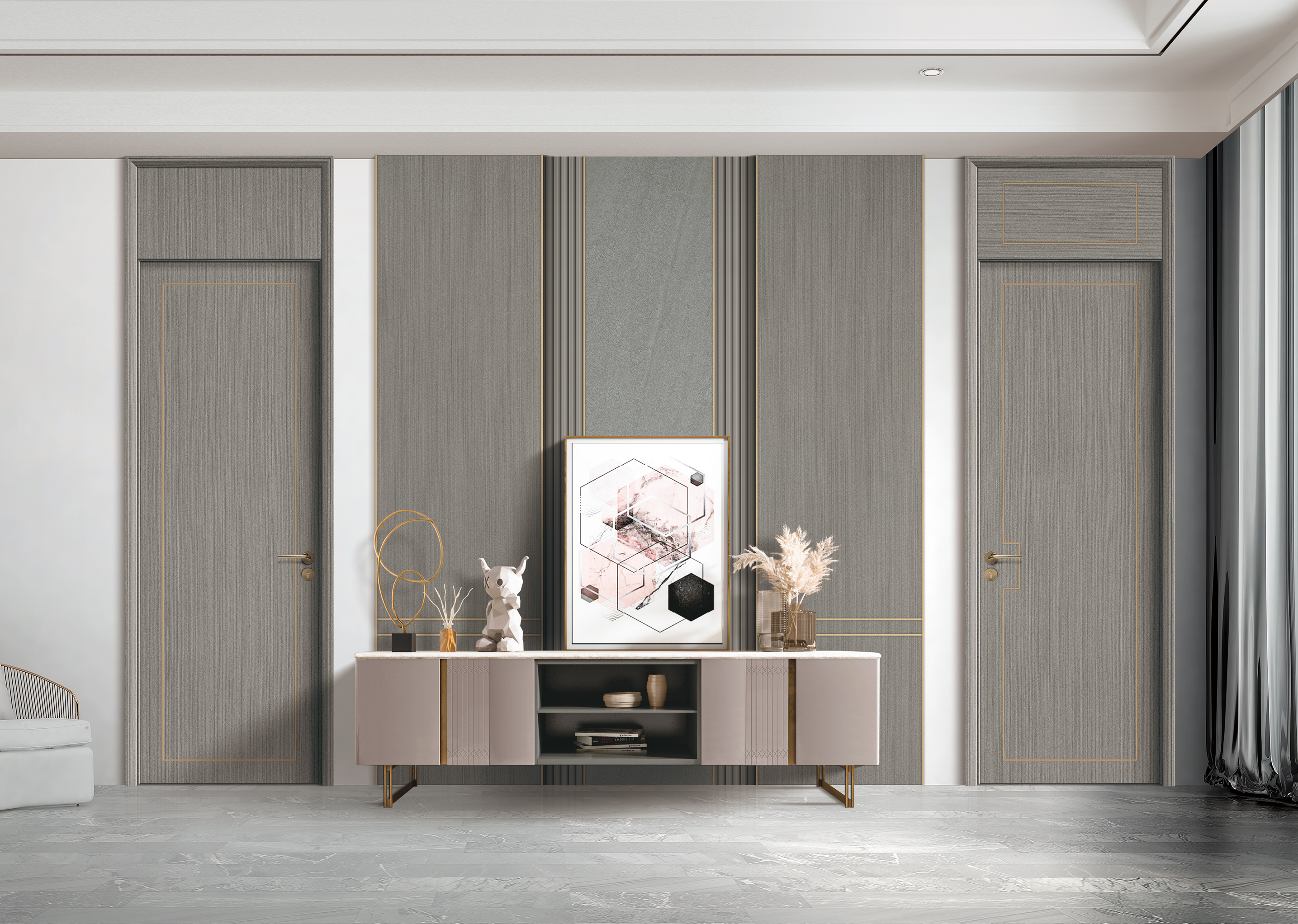 轻奢风卧室门颜色选择搭配,怎样选择门的颜色搭配