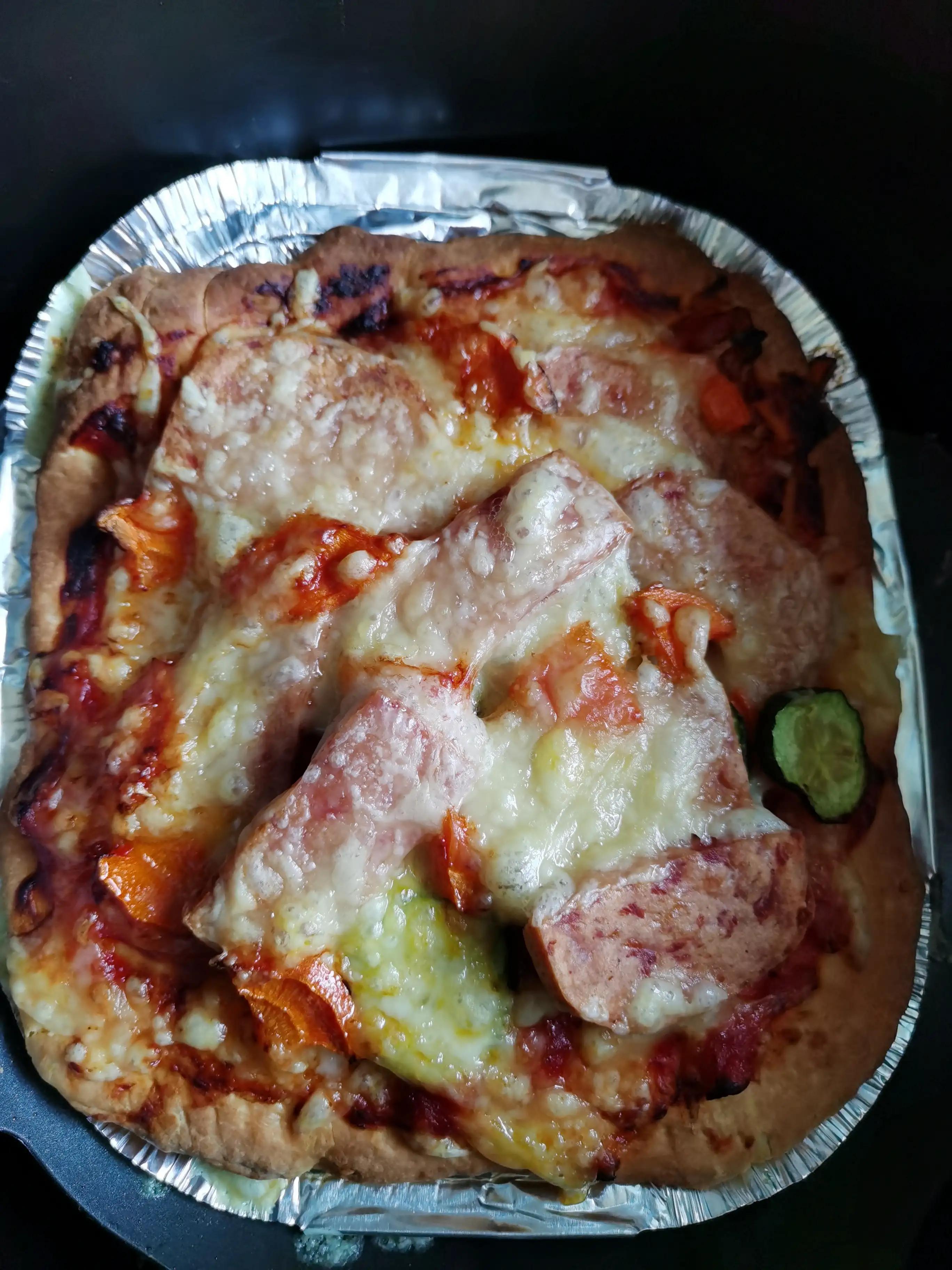 家庭版自制披萨馅料,小麦面粉自制披萨