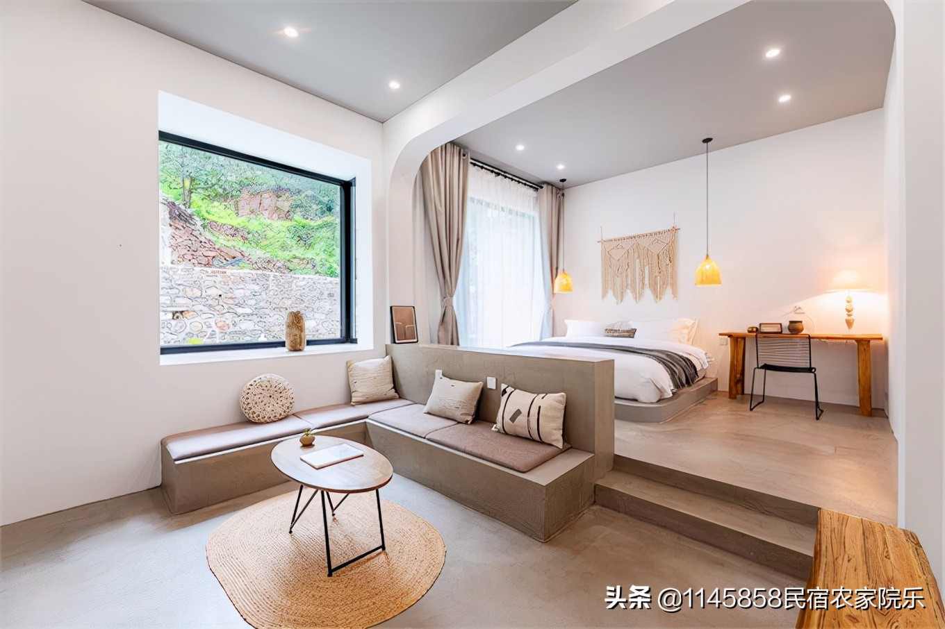 平谷金海湖浅山石语民宿,北京平谷桃花谷民宿