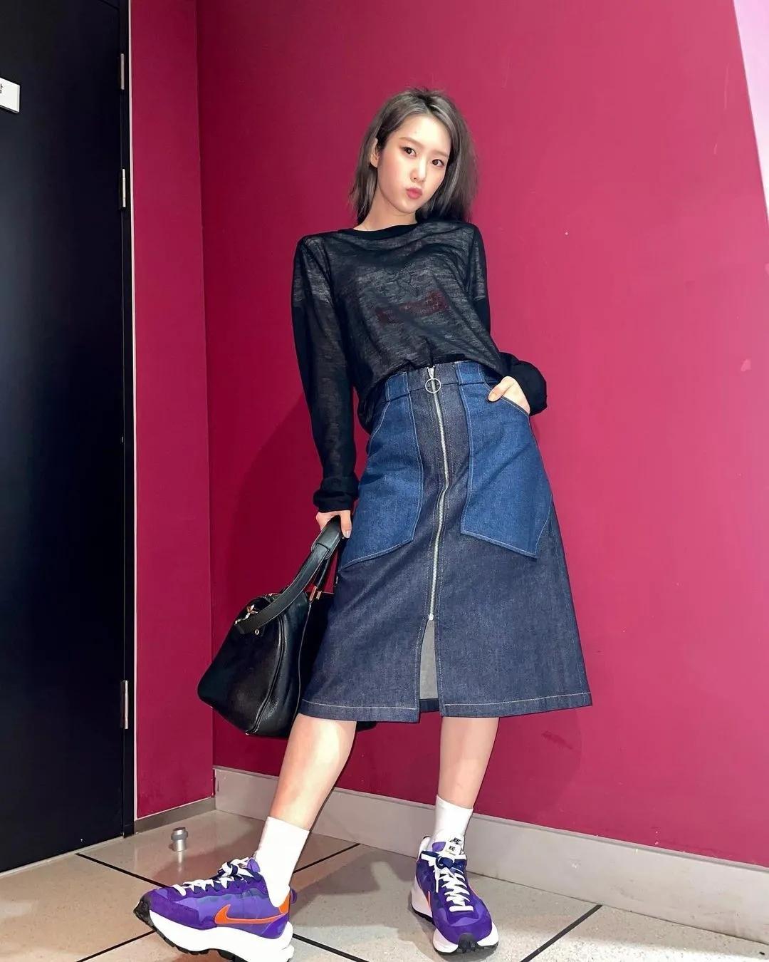 丹宁牛仔配色夏季穿搭,早春牛仔裤穿搭2020