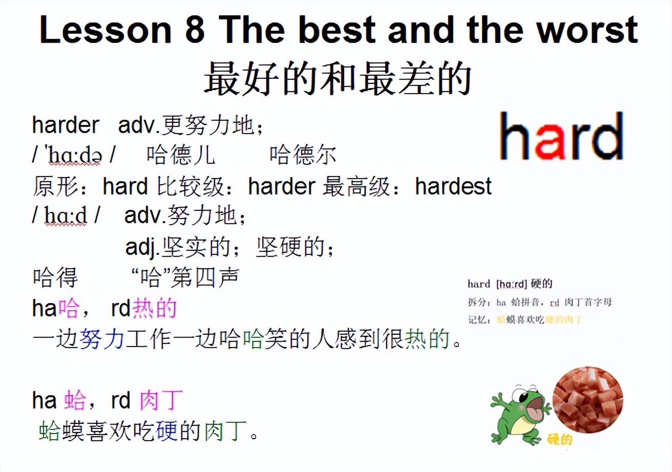 新概念二音标，Lesson8Thebestandtheworst最好的和最差的