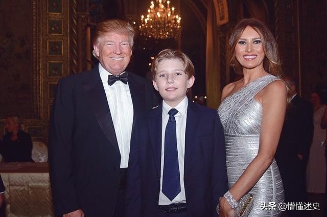 特朗普最小的儿子和最大的孙子,特朗普的小儿子今年几岁