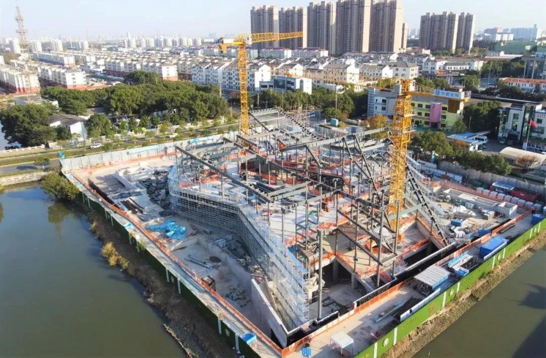 昆山在建大型工地,昆山新地标建筑进度