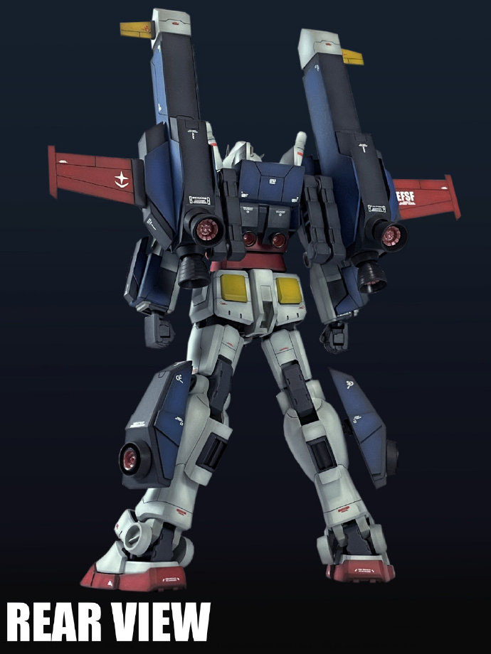 机动战士高达重火力背包,rx-78-2高达模型