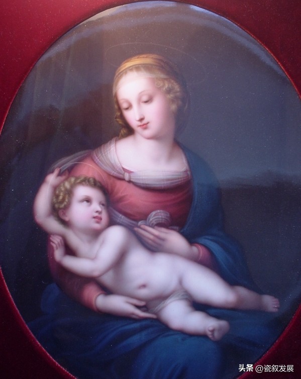 【圣诞专辑】德国皇家御窑厂KPM宗教题材瓷板画尽显皮肤细腻粉嫩