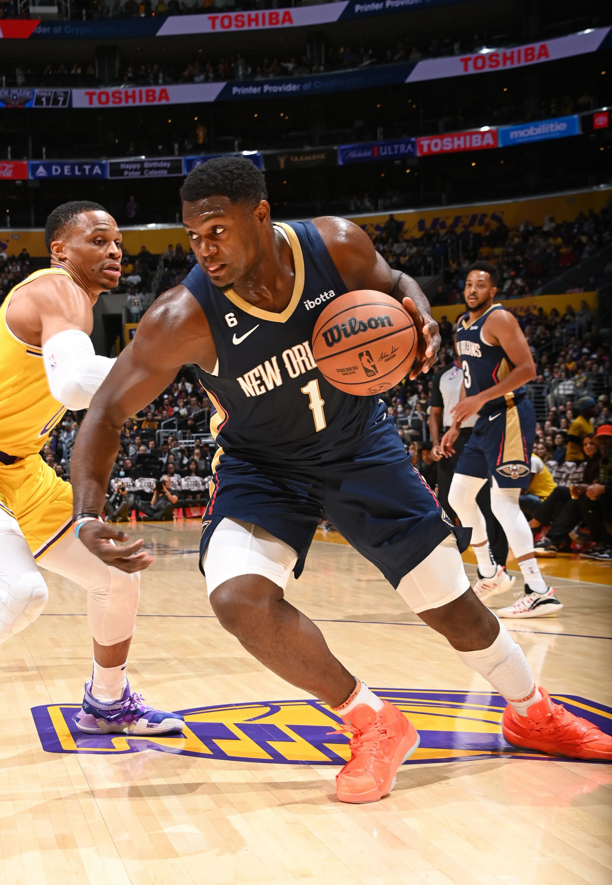 湖人vs鹈鹕莱恩简介,莱恩绝平三分球迷退场