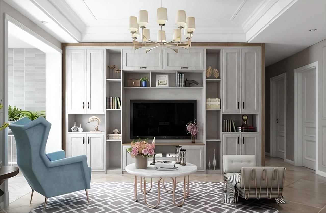 漂亮的电视柜背景墙最新款,7款电视背景墙及电视柜设计