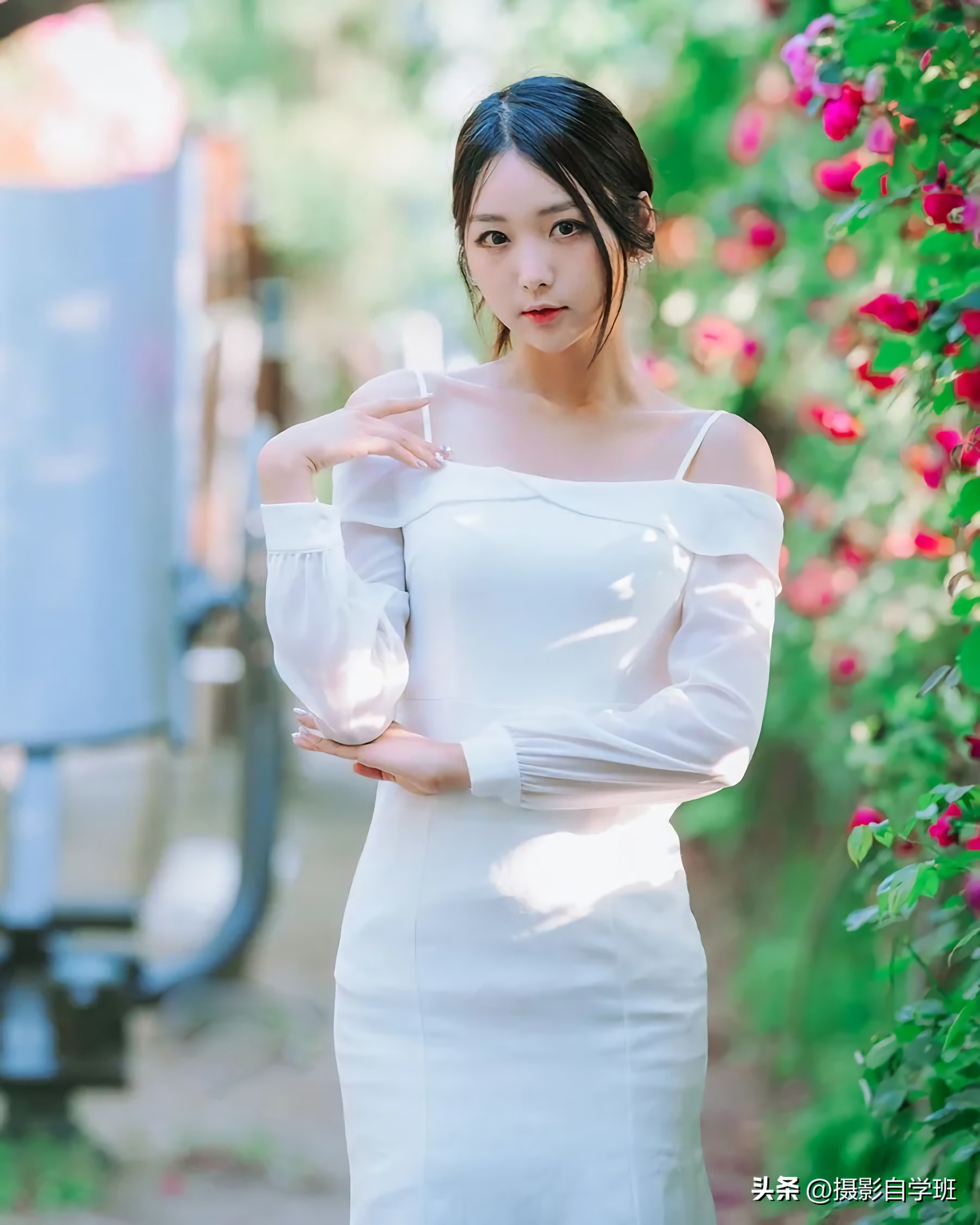 咋拍出大长腿，咋让照片看起来干净，摄影姿势怎么摆