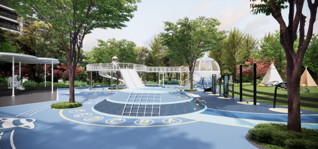 儿童活动区设计效果图,儿童体能训练场地装修效果