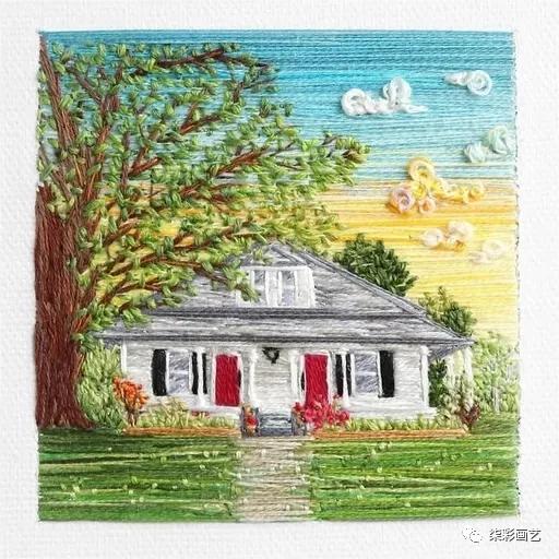 以针代笔,以针作画视频教程