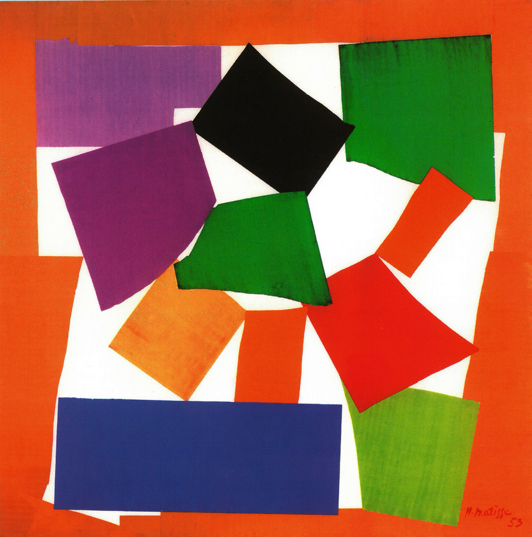 怎么画亨利马蒂斯这个人,亨利马蒂斯剪纸