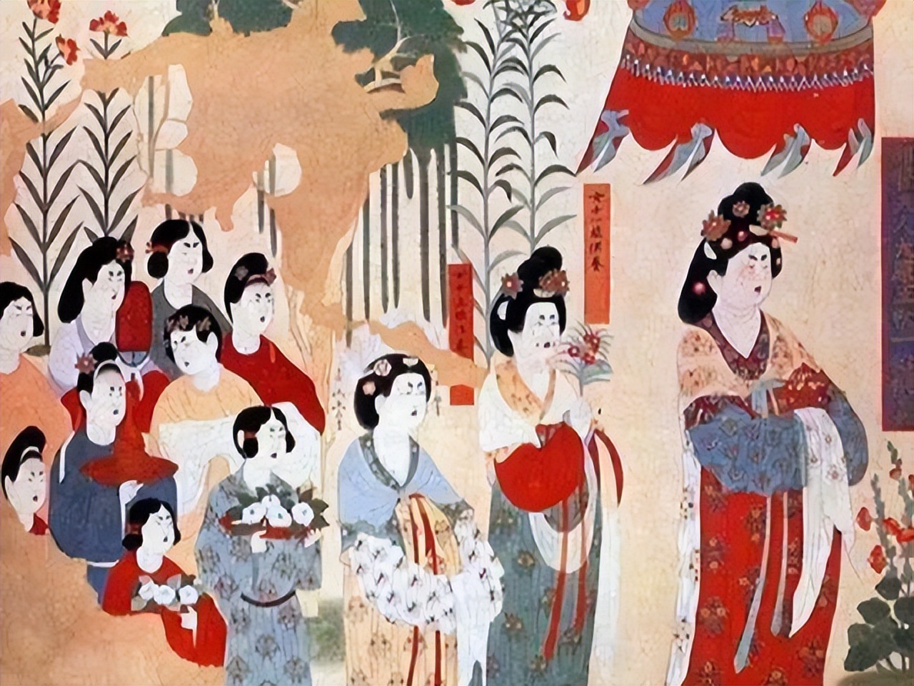 唐朝婚服凤冠霞帔还原图,唐朝时期婚服