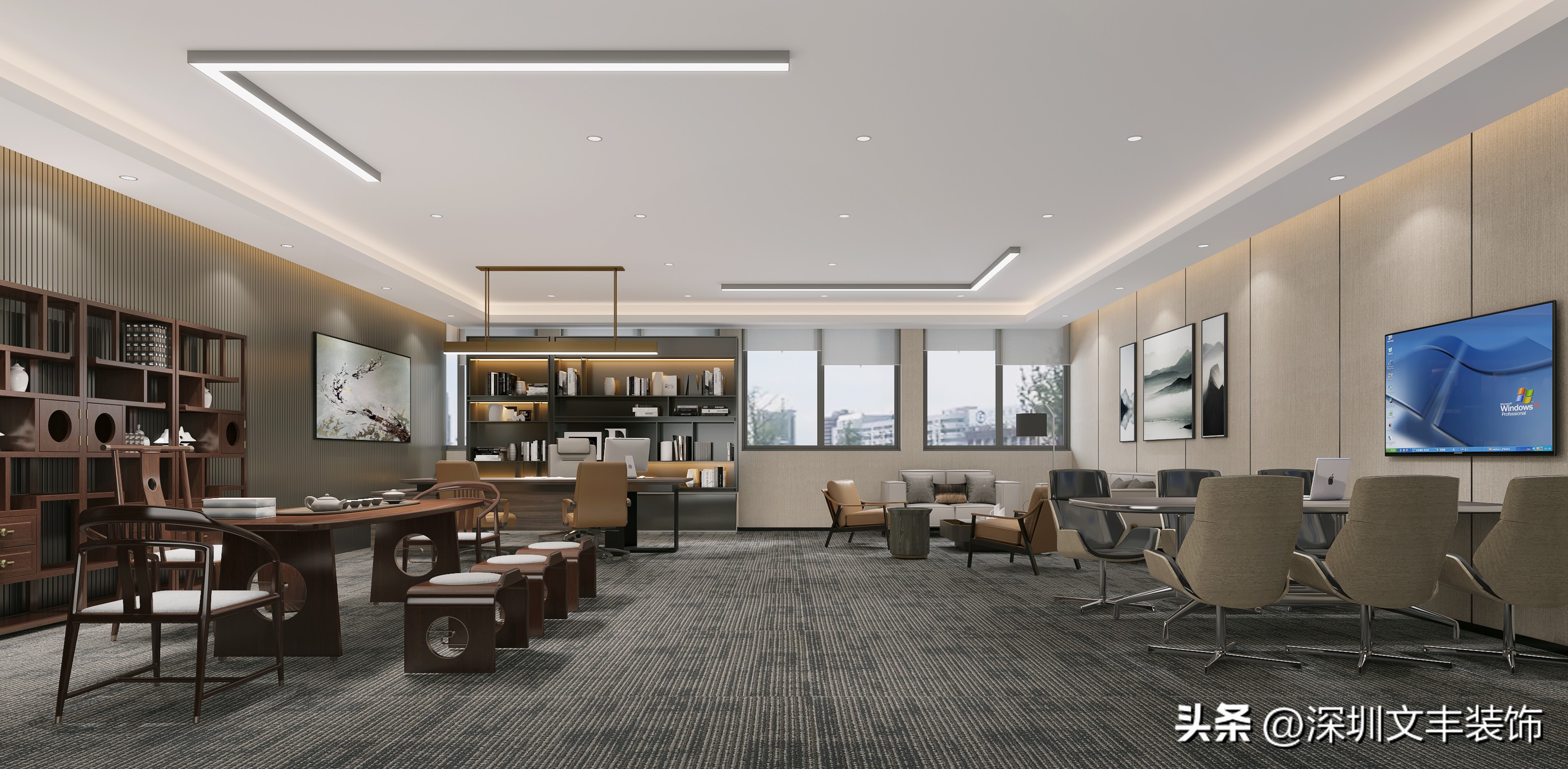 老板大型办公室怎么装修,经理办公室装修设计细节