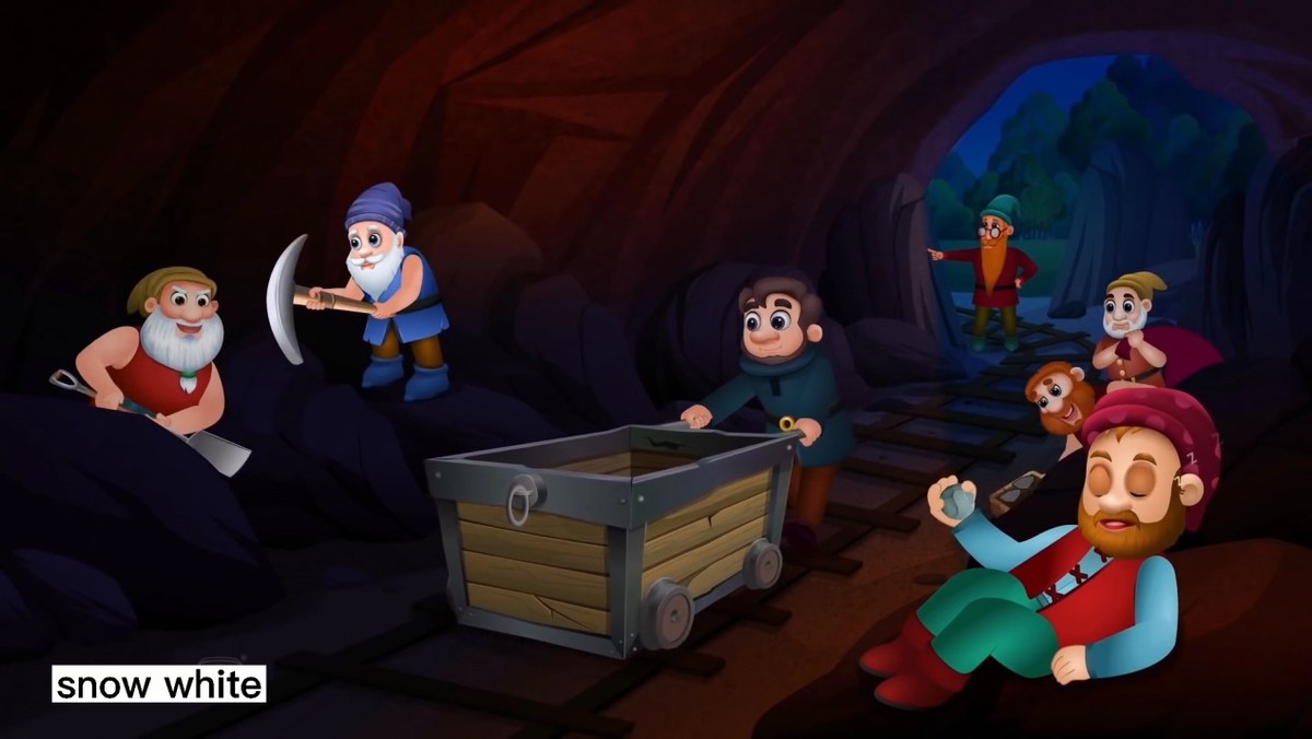 白雪公主中英绘本,格林童话故事绘本白雪公主