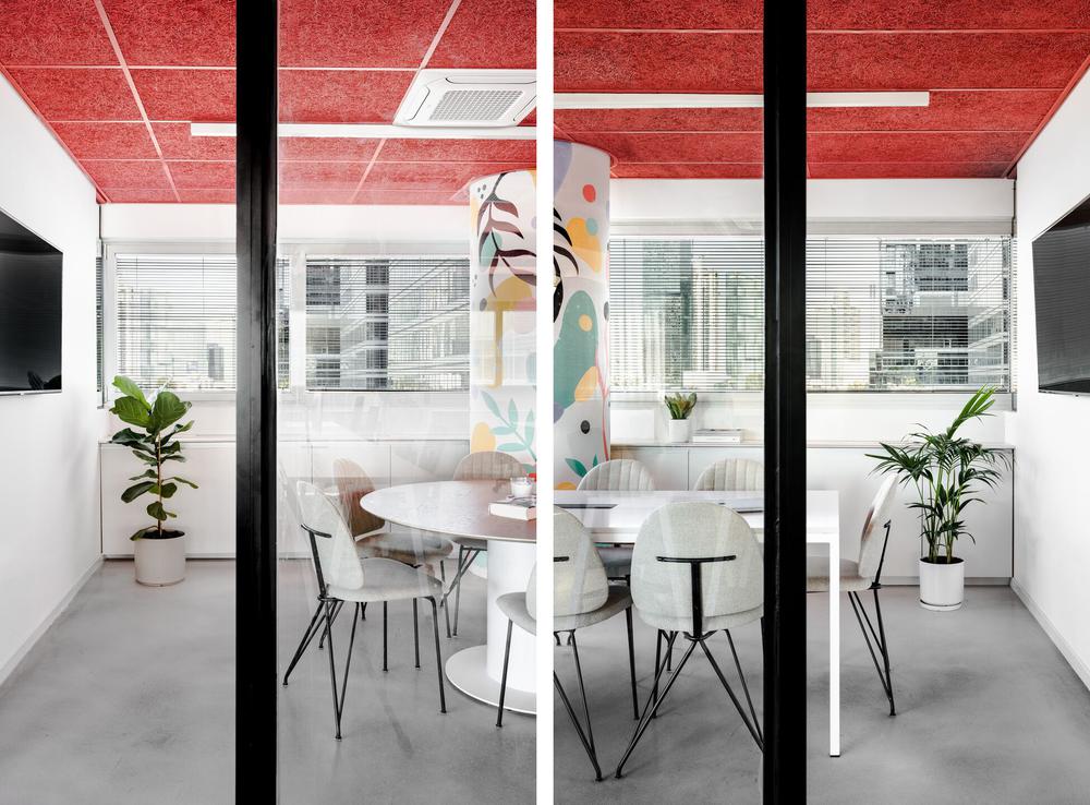 玫粉工业风Bazaart百色特特拉维夫办公设计欣赏