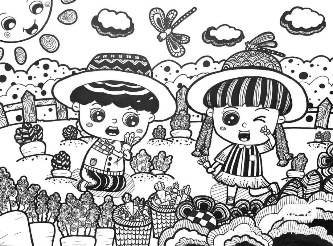 50张设计感十足的创意线描，随手画就能创造美，零基础也可以画