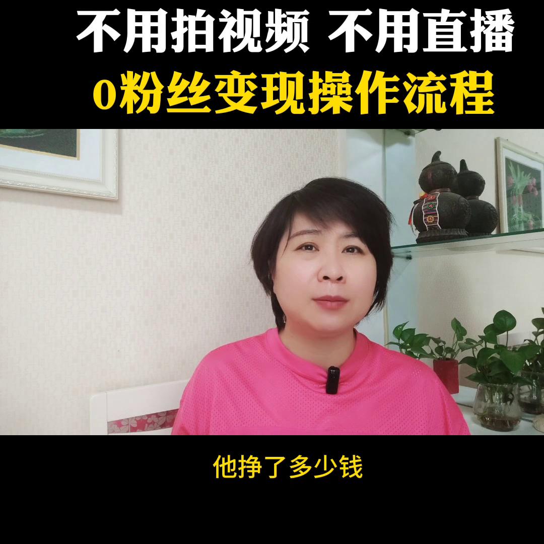 小程序推广计划，不用拍视频不用开直播，0粉丝变现流程#教程