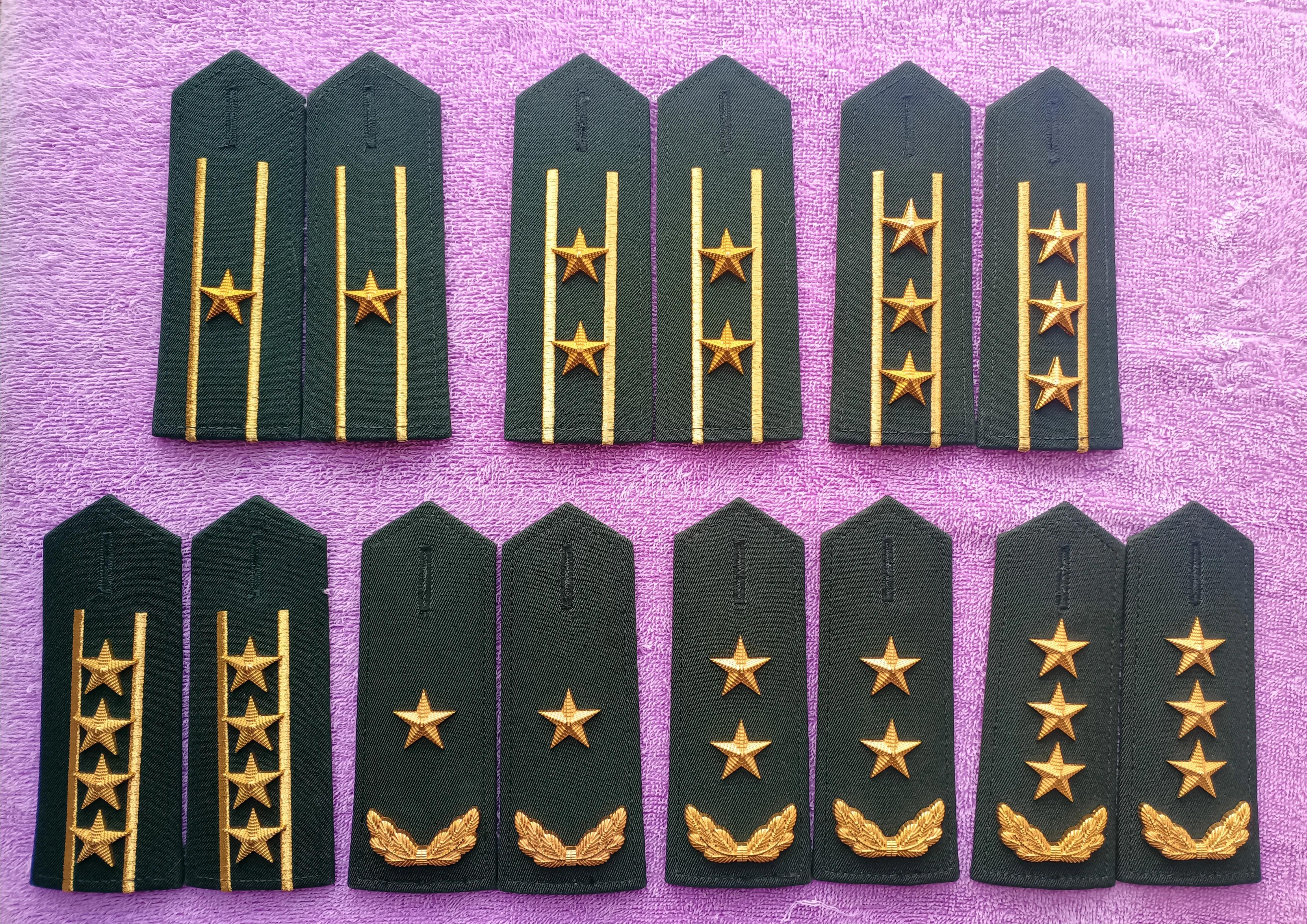 中国陆军狼牙特种部队肩章图片,07式常服肩章军衔饰品