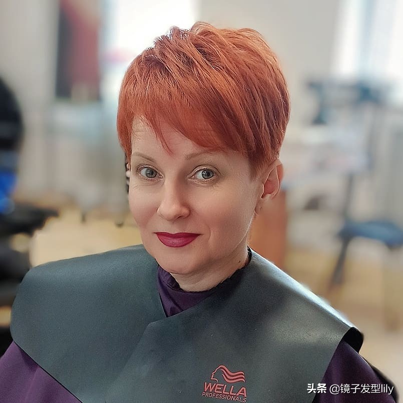 当下发廊最火发型,四十岁女士超短发流行发型