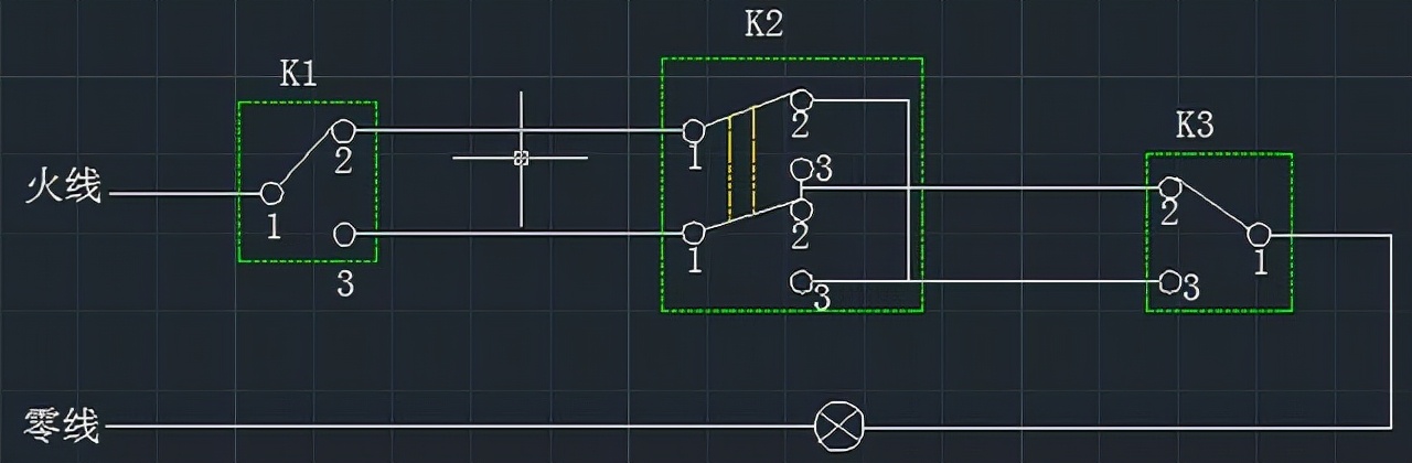 多地控制一支灯,照明控制箱两地控制系统图