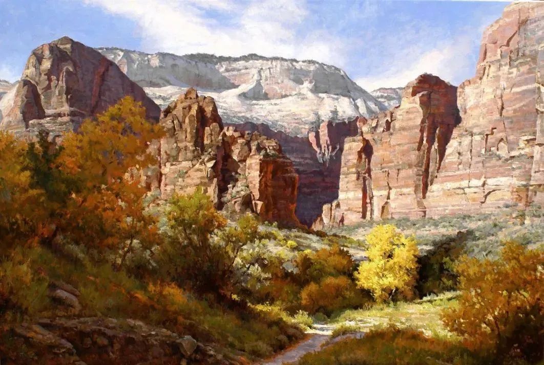 大师笔触生动的风景油画,视觉冲击力很强的风景油画图片