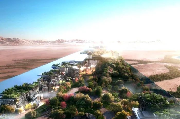 沙特将建一座长170公里的城市图,沙特170公里的超级城市