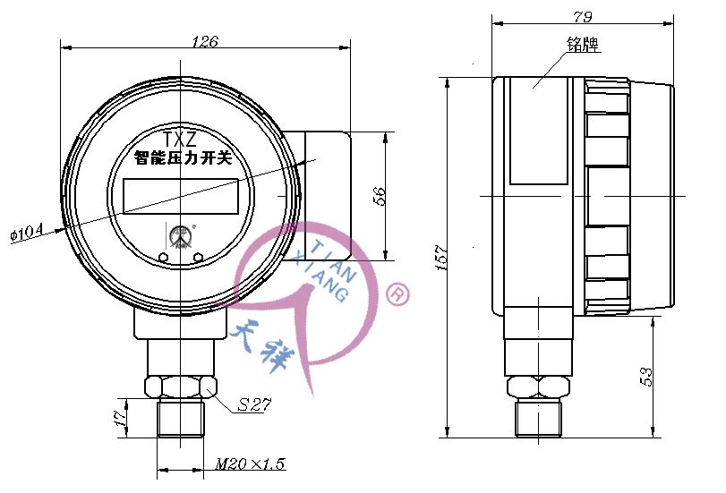 txzp智能压力开关怎么设置,txzp智能压力开关接线