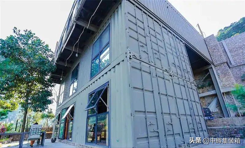 集装箱全景落地窗民宿,组合式集装箱民宿
