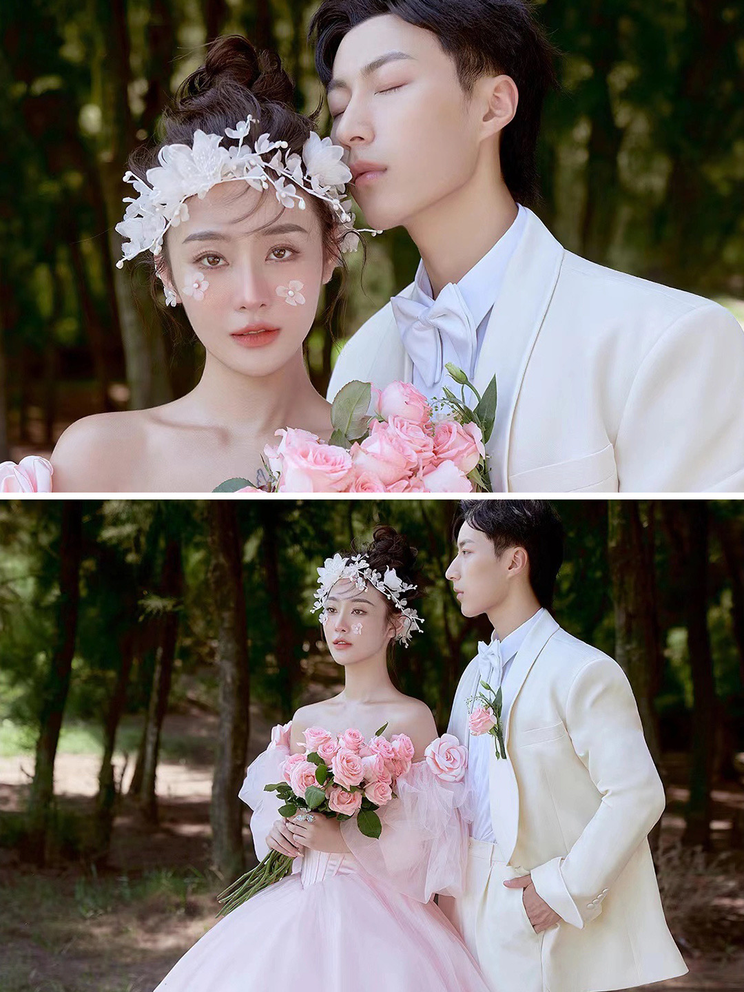 是心动呀公主粉婚纱照也太好看了吧！