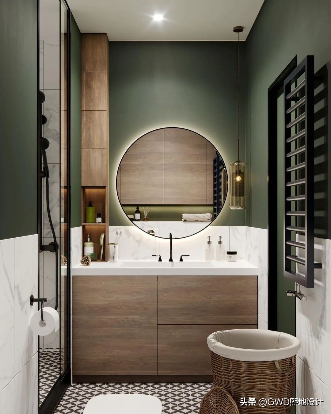 最美卫生间装修效果图,2021最火卫生间设计效果图