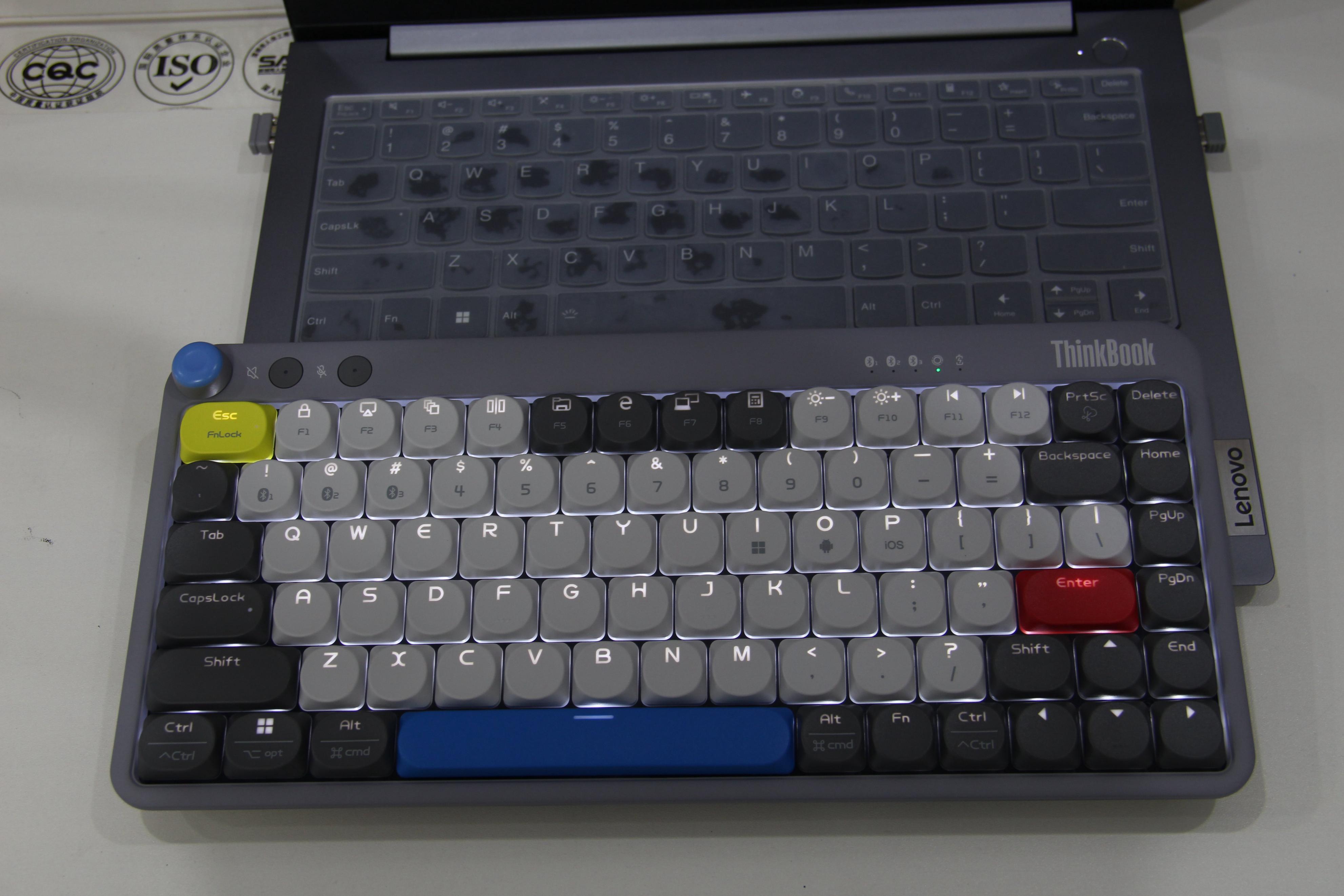 Thinkbook星雾粉机械键盘,thinkbook机械键盘KBPro评测