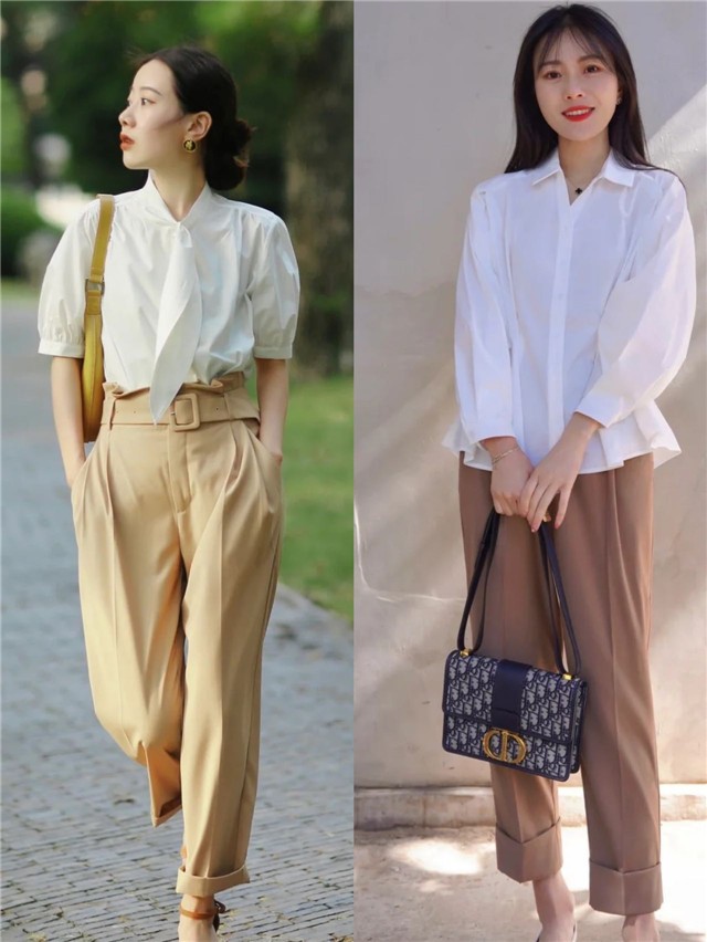 优雅知性气质裤子,如何判断自己的裤子合身