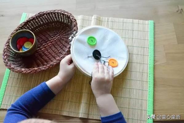 蒙氏教具手工区,蒙氏圆教具