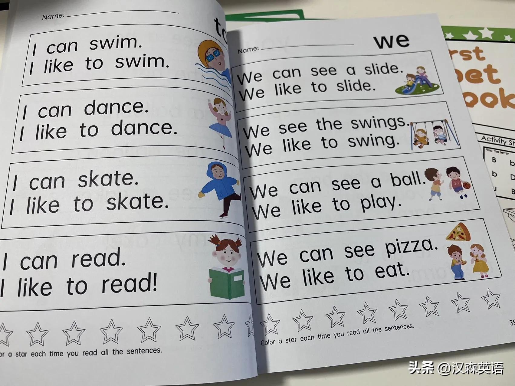 美国学校加州指读字母启蒙高频词汇句子理解等免费分享