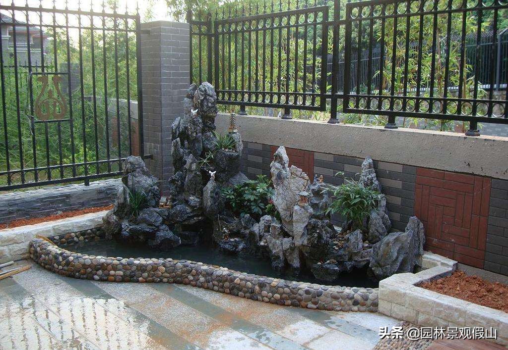 鱼池假山动手制作全过程,自己动手做室内假山鱼池