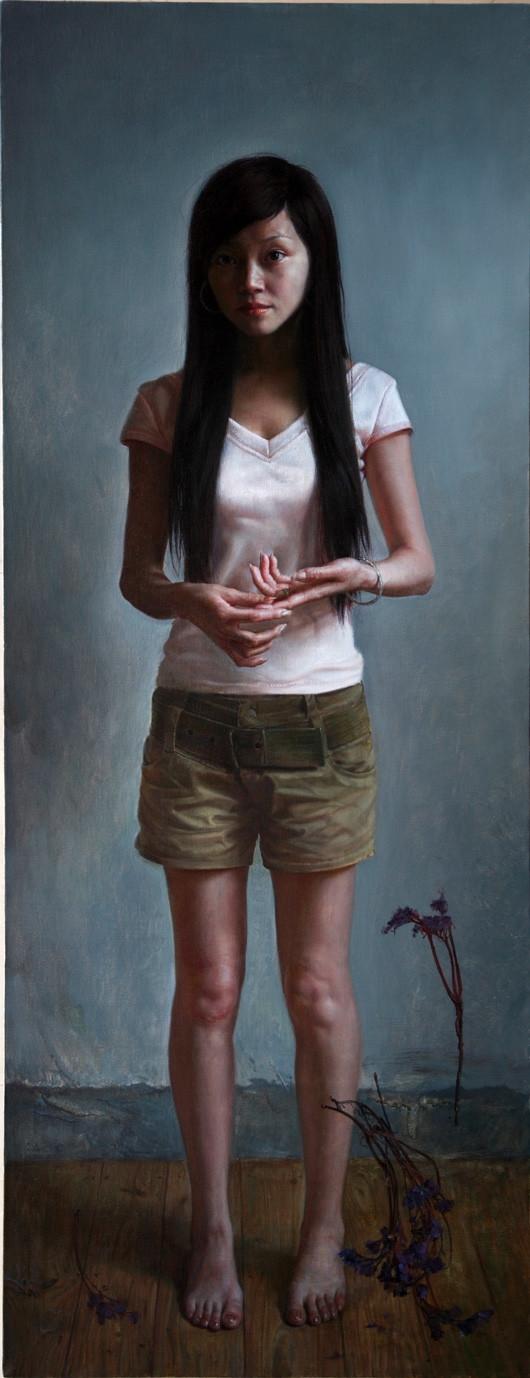 孔慧油画价格,孔慧人物油画作品