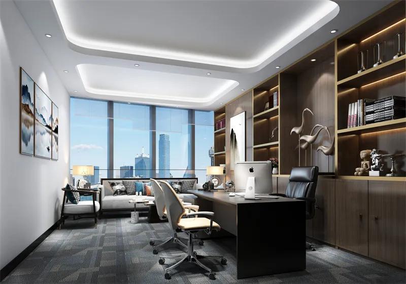 董事长办公室暗门设计,董事长办公室装修效果图大全