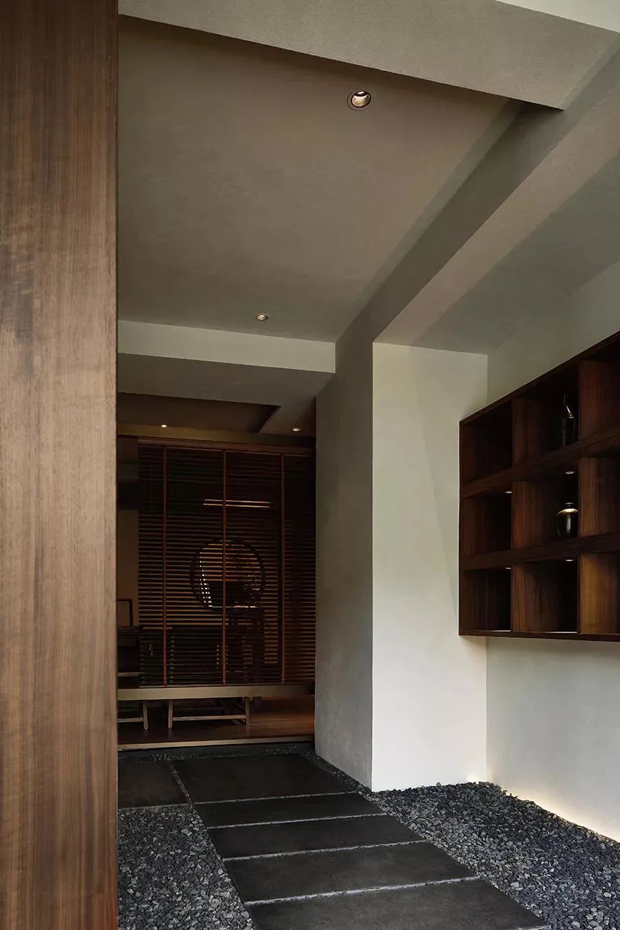 江南风园林中式餐厅设计方案,餐饮空间设计现代新中式